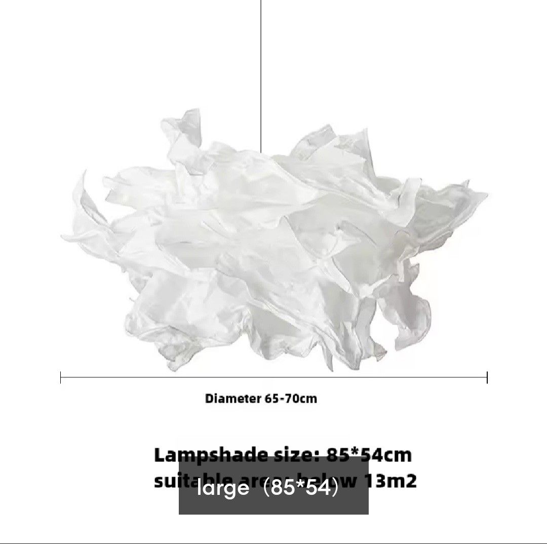Scandinavian Pendant Lamp (Category: Lighting) located in Singapore. Submitted by _jo_xx (Listing ID 1412013231, Image 1). Description: - Elegant white paper pendant lamp - Diameter: 65-70cm after folded - Selling as does not suit my house.