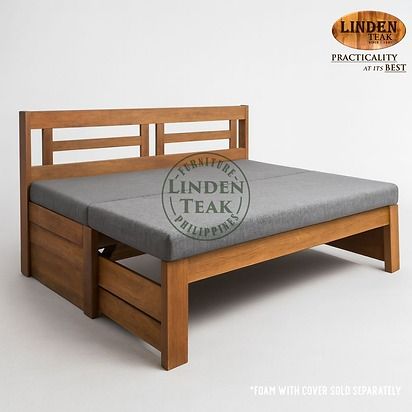 Solid Teak Wood Front Pull without Arm Sofa Bed Frame (Category: Sofas) located in Caloocan City. Submitted by elardodani26470 (Listing ID 1411994913, Image 3). Description: ITEM: Handcrafted Solid Teak Wood Front Pull without Arm Sofa Bed Frame SERIES: Gold Teak (Indoor Series) MAIN MATERIAL: Teak Wood (Tectona Grandis) FINISHING: N. Cellulose APPROXIMATE DIMENSIONS: (size may slightly vary due to its handcrafted nature) Bed Frame Form: 204 x 15