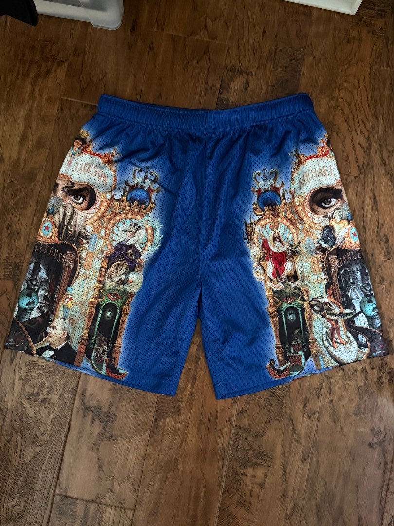 Supreme Michael jackson mesh shorts, Men's Fashion, Bottoms
