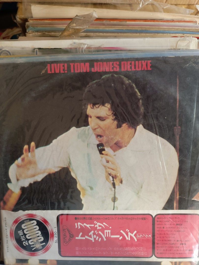 Tom Jones Live! Deluxe Vinyl Record (Category: Vinyls) located in Paranaque City. Submitted by kikosgarage (Listing ID 1411967388, Image 1). Description: - Tom Jones "Live! Deluxe" vinyl record - Japanese import - Still sealed in original packaging - 2-disc set - Price tag: ¥3,000.