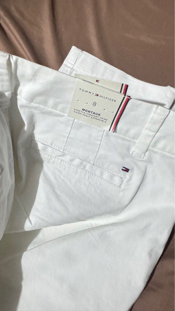 Tommy Hilfiger Chino pants/jeans (Category: Jeans) located in Anao. Submitted by declutterwithme0520 (Listing ID 1411959319, Image 1). Description: Repriced.Brand new with tag.selling low. Hindi kasya for mom.no time to return since bought this in TH Vancouver. For reference, i try it and okay yung fit nito sa’kin. Hindi lang talaga ako fan ng white jeans. I’m usually size 27 sa Uniqlo JW, and for other Uniqlo jeans, kasya sa’kin ang sizes 25–27 