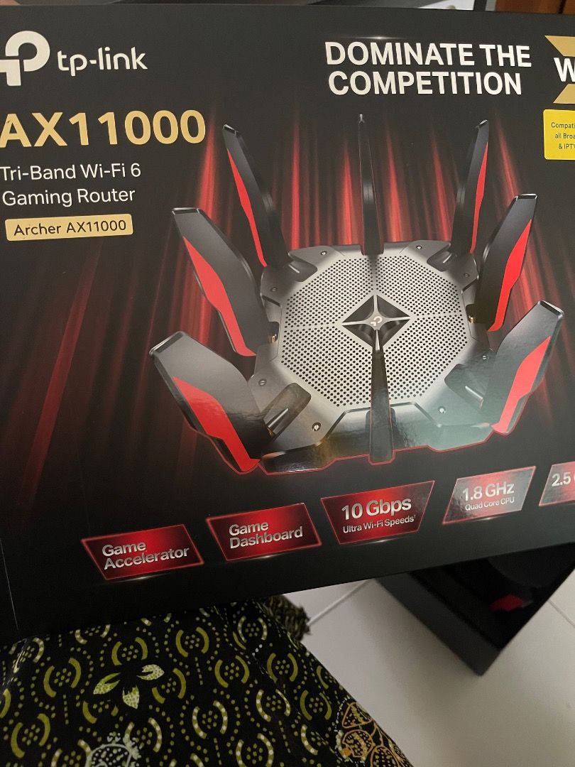 TP-Link Archer AX11000 Tri-Band Wi-Fi 6 Gaming Router, Computers & Tech ...