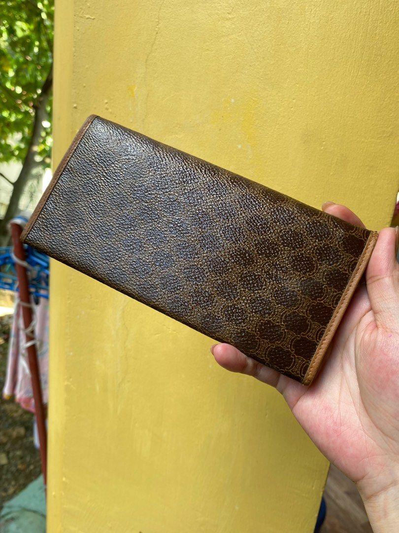 Vintage Celine Macadam Bifold Wallet (Category: Luxury Bags & Wallets) located in Taytay. Submitted by thepearllabph (Listing ID 1412011485, Image 2). Description: Last price posted! Normal signs of usage for vintage: scratches on body/hardwares, rubs on corners but not holes. .