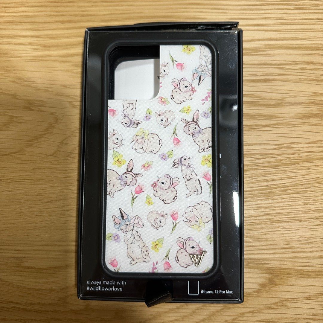 Wildflower Cases iPhone 12 Pro Max - Bunnies in Bonnets (Category: Cases & Sleeves) located in Quezon City. Submitted by thrift.fit (Listing ID 1412057157, Image 2). Description: ⭐️ Excellent condition ⭐️ Purchased directly from wildflowercases.com ⭐️ Bestselling design Bunnies in Bonnets ⭐️ Complete w/ orig box ⭐️ Retails for $35 but sold out on website ⭐️ RFS: Upgraded phone.