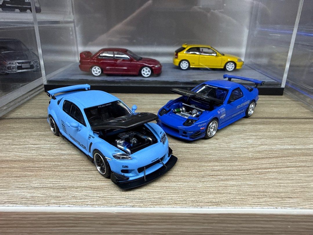 Xcartoys/Pop Race Mazda RX7 FC3S & RX8 RE Amemiya 1/64, Toys
