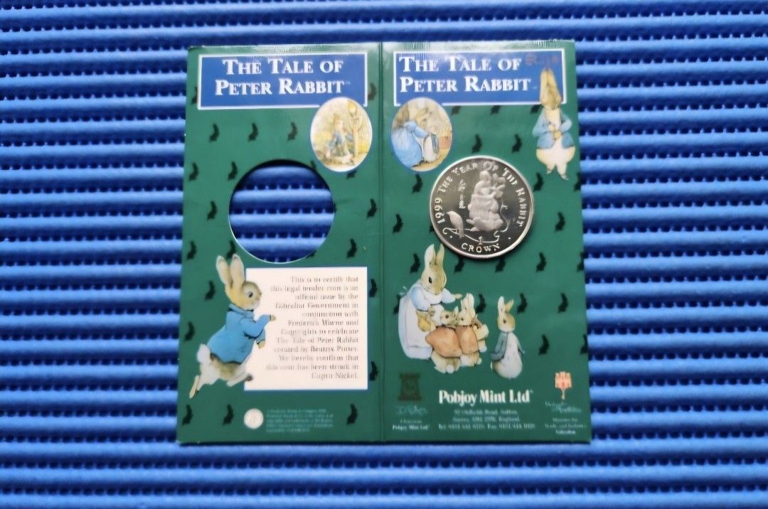 1999 Gibraltar Lunar Year of the Rabbit 1 Crown Coin ( The Tale of ...