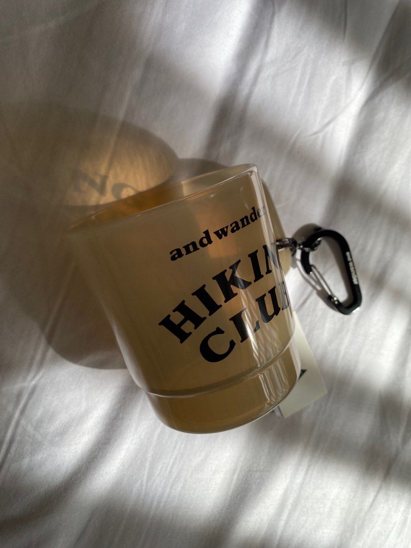 and wander Hiking Club Mug (Category: Coffee & Tea Tableware) located in Quezon City. Submitted by closingoutsale (Listing ID 1412151378, Image 3). Description: Brand new - and wander Hiking Club mug - Features brand logo and "Hiking Club" print - Includes carabiner - Comes with a tag - Material: Polyethylene - Made in China.