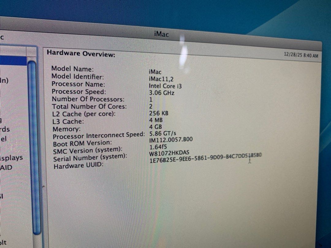Apple Mac OS X 10.6.8 Intel Core i365606012052739112