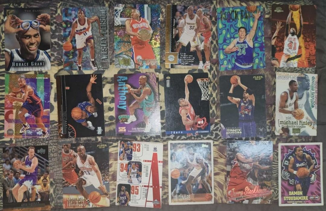 Assorted NBA Vintage Cards 90's (Category: Raw Singles) located in Makati City. Submitted by skippydeclutters (Listing ID 1412253693, Image 3). Description: -Strictly sold as set. -Cards are around 6-7/10 condition. .