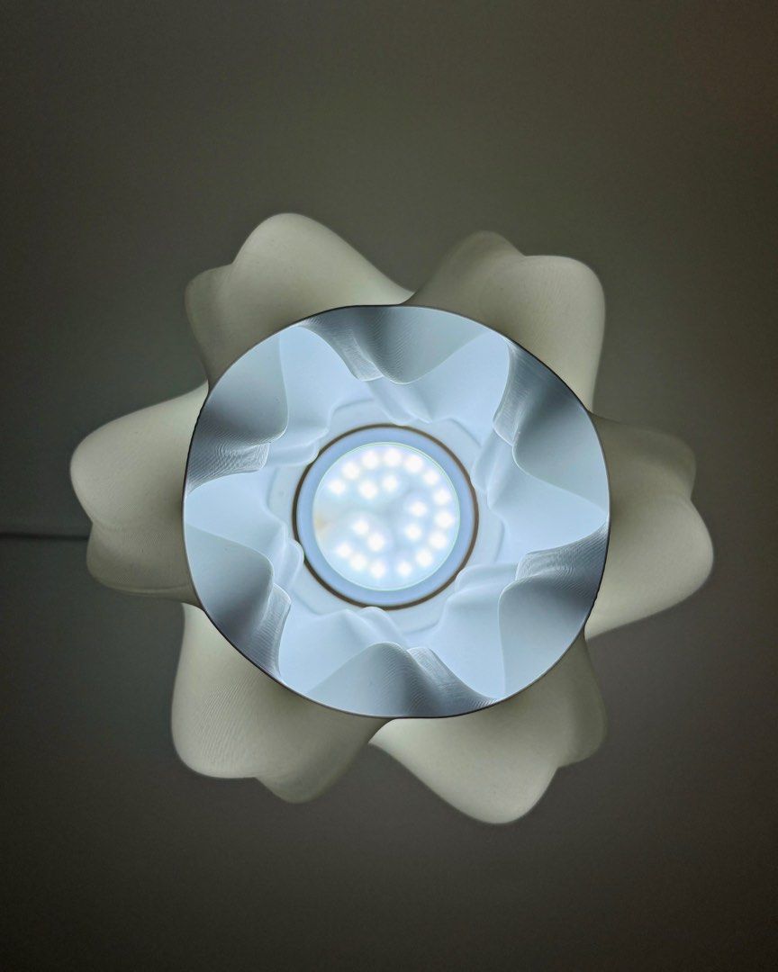 Aurora Minimalist Modern Japandi Scandinavian Table Lamp (Category: Other Home Furniture) located in Manila. Submitted by staylit.ph (Listing ID 1412317280, Image 3). Description: Aurora Minimalist Modern Japandi Scandinavian Table Lamp • PhP 900 (Brand New) • Material: High Quality 3d Filaments • Dimensions: 8”(20cm)H × 6.5”(17cm)W • Color: White • Source: 5Watts LED USB Type A • Cord Length: 1.4 meters with switch • Guadalupe Nuevo, Makati or B