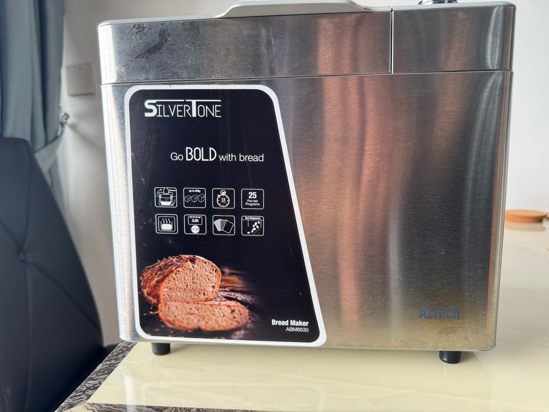 Aztech Bread Maker (Category: Other Kitchen Appliances) located in Singapore. Submitted by Roy5566 (Listing ID 1412242366, Image 1). Description: 🍞 Aztech Bread Maker – Home-Made Bread Made Easy! ✔️ Well-known Aztech brand ✔️ Fully functional, good working condition ✔️ Easy one-touch operation ✔️ Make fresh bread, cake & dough at home ✔️ Compact design – doesn’t take up much space 🧼 Clean and well taken care of 🏠 Great for families, beginners 