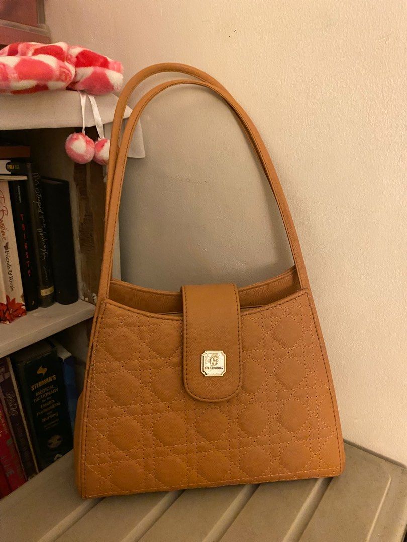 BELLADONNA Brown Shoulder Bag (Category: Shoulder Bags) located in Caloocan City. Submitted by bookclover (Listing ID 1412304769, Image 1). Description: Orig price: 1,700 Selling for: 500 (negotiable) RFS: decluttering again MOD: lalmove/J&T MOP: Gcash/Gotyme/Maya/Maribank #shoulderbag #brownshoulderbag #brown #brownbag .