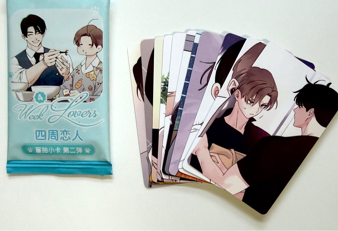 [BL MERCH] 4 Week Lovers x MercuryStudio CN Photocards (Category: K-Wave Merchandise) located in Taguig. Submitted by hello___world (Listing ID 1412258387, Image 1). Description: 🟥 • ₱200/pair 🟩 • ₱300 set Get all (11 pcs) and get the ff benefits (p3).