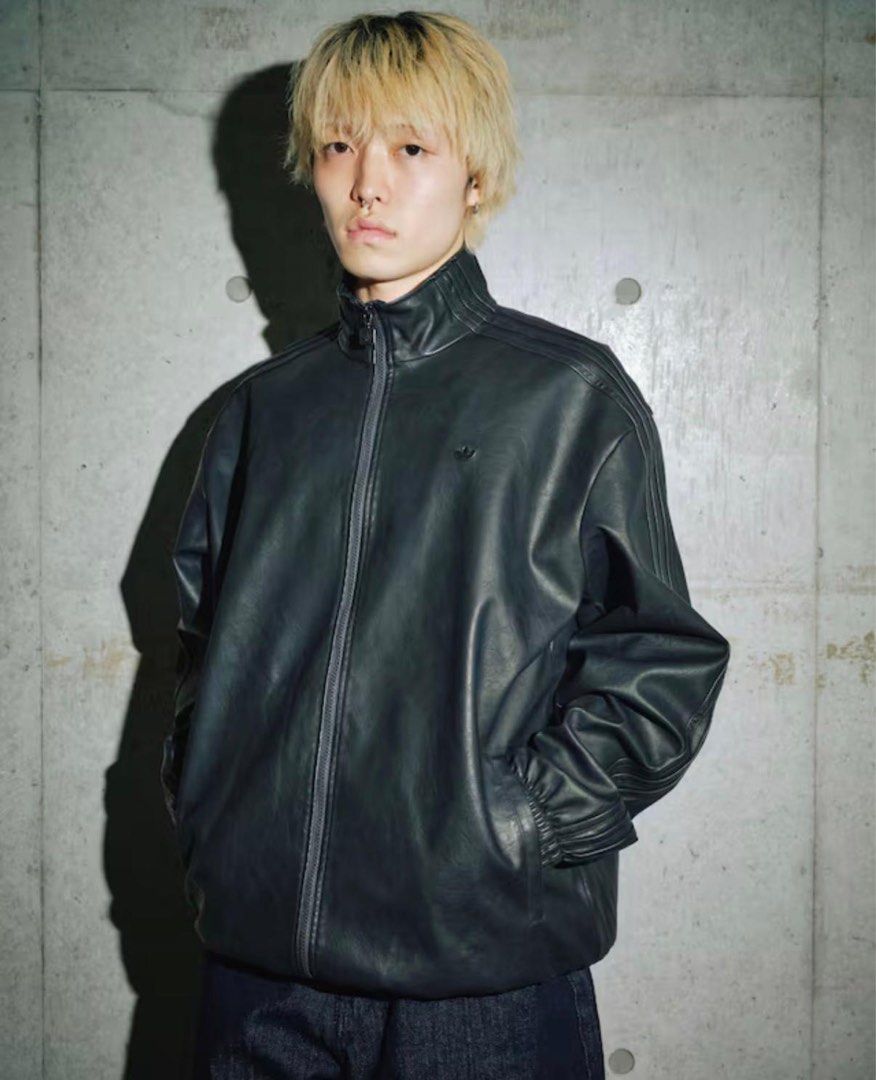 Brand New Adidas - PLEATHER FIREBIRD OVERSIZED TRACKTOP, Men 