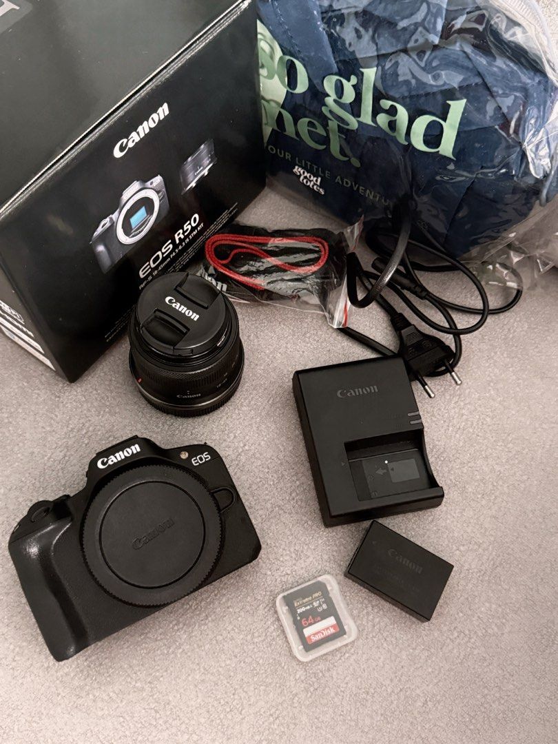 Canon EOS R50 (Full Set), Photography, Cameras on Carousell