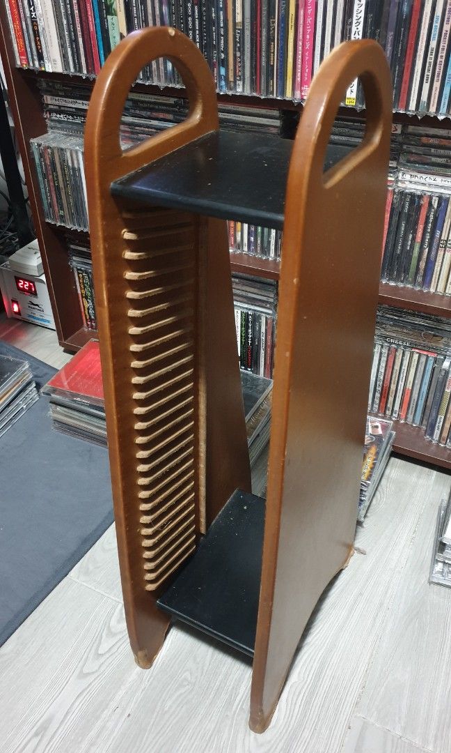 CD RACK TOWER music audio shelf shelves (Category: Shelves, Cabinets & Racks) located in Makati City. Submitted by KaTiToYs (Listing ID 1412259050, Image 2). Description: CD rack tower good condition can hold 35 CDs pick up: Cembo, Makati.