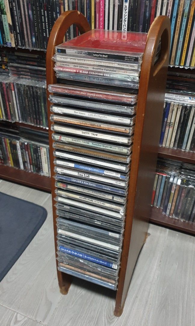 CD RACK TOWER music audio shelf shelves (Category: Shelves, Cabinets & Racks) located in Makati City. Submitted by KaTiToYs (Listing ID 1412259050, Image 1). Description: CD rack tower good condition can hold 35 CDs pick up: Cembo, Makati.