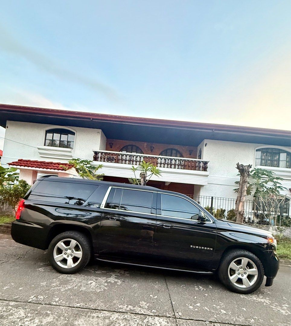 Chevrolet Suburban LTZ V8 Auto (Category: Used Cars) located in Muntinlupa City. Submitted by bokpanda88 (Listing ID 1412161435, Image 2). Description: 2016 Acquired Chevrolet Suburban LTZ 5.3V8 BNEW Condition at 15,000KMS Original Mileage Luxury Trim Captain Seats Top of the Line Black on Black Pristinely Maintained Local Unit 25,000 KMS (Bring Scanner to Check) 5.3L V8 Bought at 7,000,000 2,800,000 only! 09778462656 .