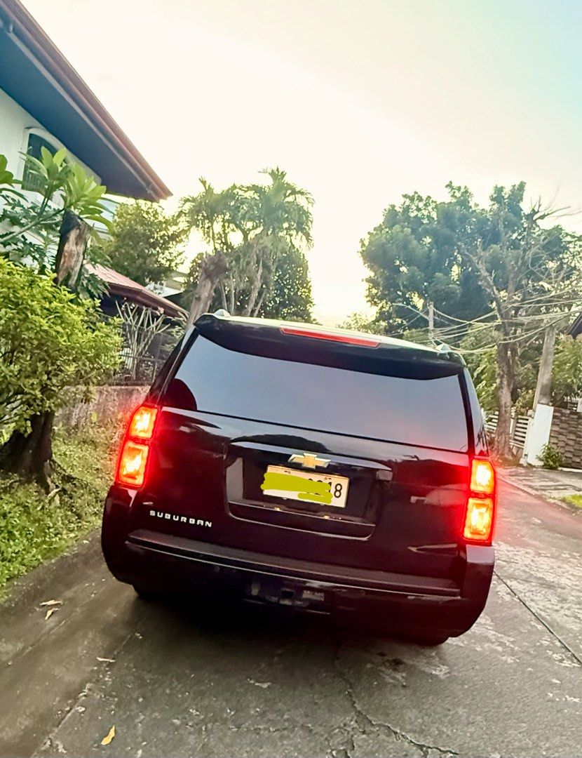 Chevrolet Suburban LTZ V8 Auto (Category: Used Cars) located in Muntinlupa City. Submitted by bokpanda88 (Listing ID 1412161435, Image 3). Description: 2016 Acquired Chevrolet Suburban LTZ 5.3V8 BNEW Condition at 15,000KMS Original Mileage Luxury Trim Captain Seats Top of the Line Black on Black Pristinely Maintained Local Unit 25,000 KMS (Bring Scanner to Check) 5.3L V8 Bought at 7,000,000 2,800,000 only! 09778462656 .