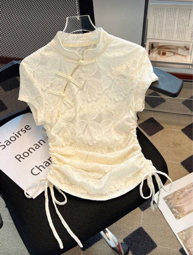 Chinese Style Shirt with bows & strings [coquette] (Category: Shirts) located in Bay. Submitted by io.mln (Listing ID 1412221124, Image 1). Description: .
