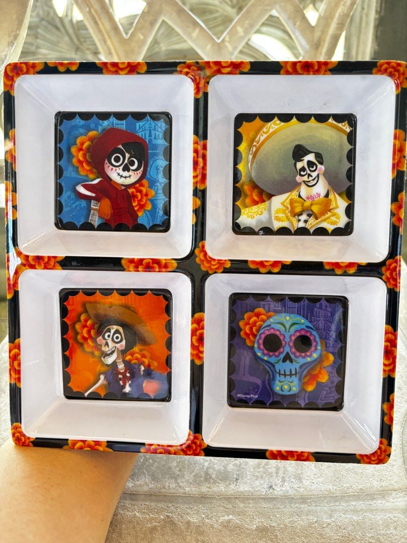 Coco Disney pixar plate (Category: Other Kitchenware & Tableware) located in Balagtas. Submitted by tweetystuff (Listing ID 1412192402, Image 1). Description: Coco disney pixar plate very nice in actual 80 pesos each.