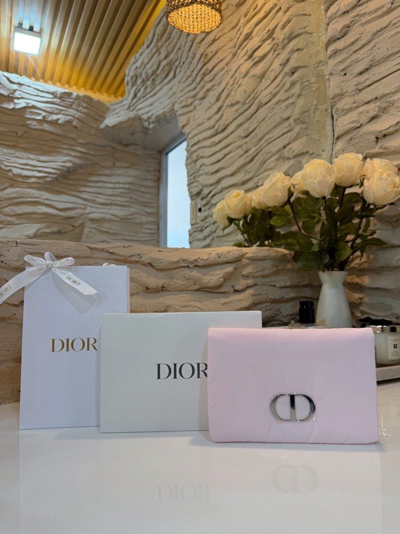 Dior Pink Chain Bag (Category: Luxury Bags & Wallets) located in San Leonardo. Submitted by iluvkopiii (Listing ID 1412301647, Image 1). Description: Authentic GWP Light Pink Pouch with gold chain ₱2,700 with box and paperbag The pouch is big enough to hold an iPhone, and you can use it as either a shoulder bag or a sling bag. Just put a gold chain on it, just like I did. The item is 100% authentic and not counterfeit or knockoffs..