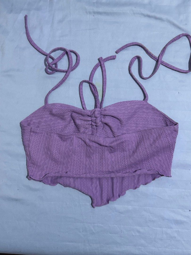 Drawstring Halter Crop Top (Category: Blouses) located in Valenzuela. Submitted by jennmsglt (Listing ID 1412308420, Image 2). Description: Size: M ₱ 120 Grab, lalamove, Angkas Padala, Joyride Delivery. And JnT. Delivery fee will be shouldered by buyer..