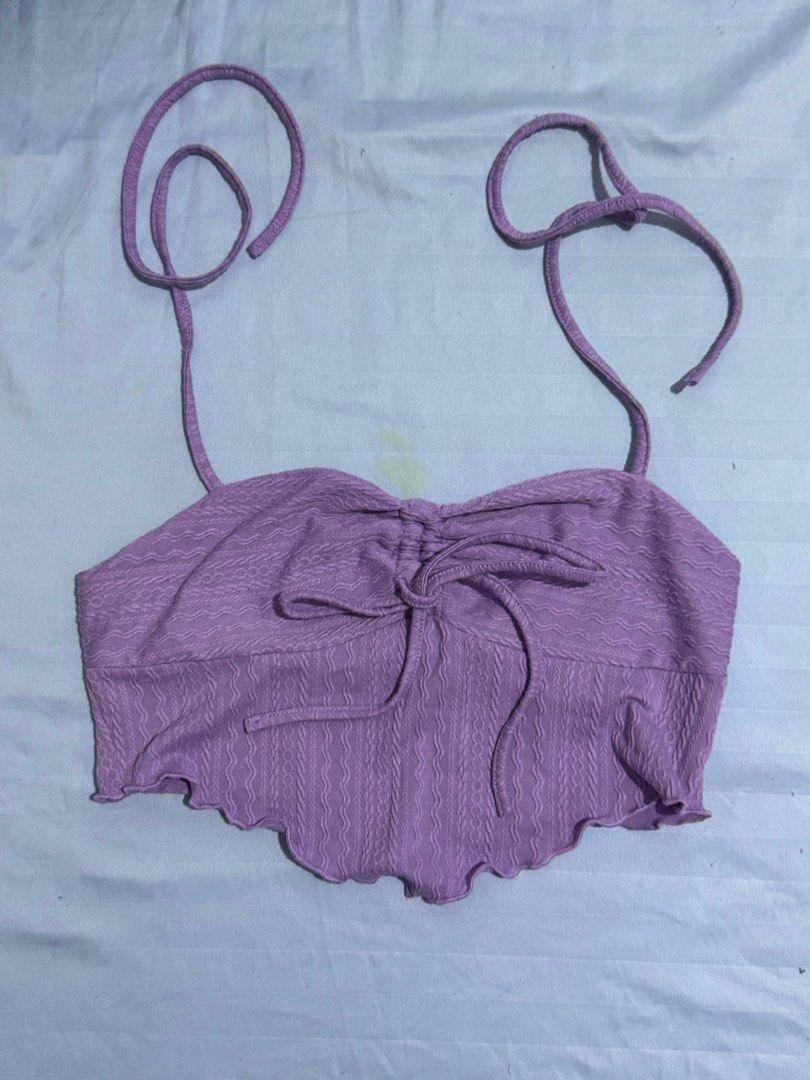 Drawstring Halter Crop Top (Category: Blouses) located in Valenzuela. Submitted by jennmsglt (Listing ID 1412308420, Image 1). Description: Size: M ₱ 120 Grab, lalamove, Angkas Padala, Joyride Delivery. And JnT. Delivery fee will be shouldered by buyer..