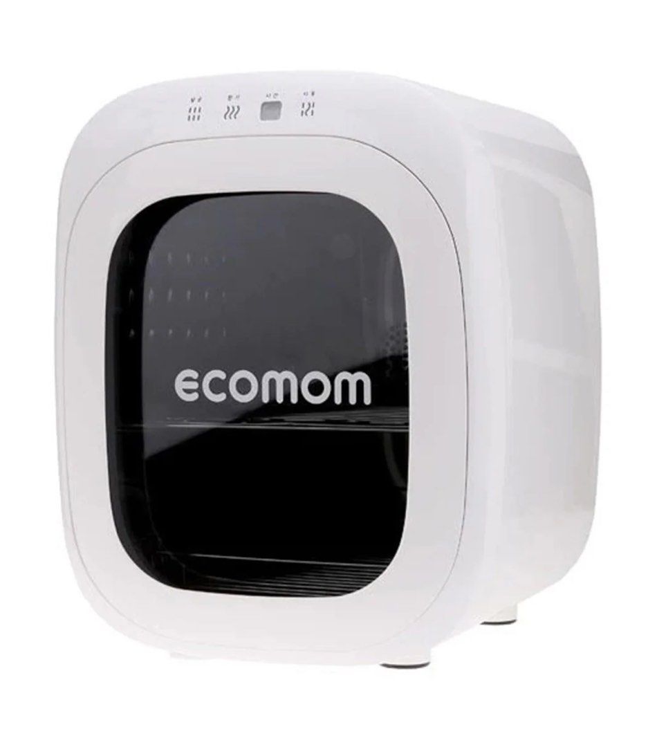 Ecomom Bottle Sterilizer (Category: Breastfeeding & Bottle Feeding) located in Taguig. Submitted by maymay_36 (Listing ID 1412182651, Image 2). Description: - Ecomom bottle sterilizer - Stylish design: white exterior, black interior - Transparent window for easy viewing - Convenient top-mounted buttons - Compact and modern look - Brand: ecomom.