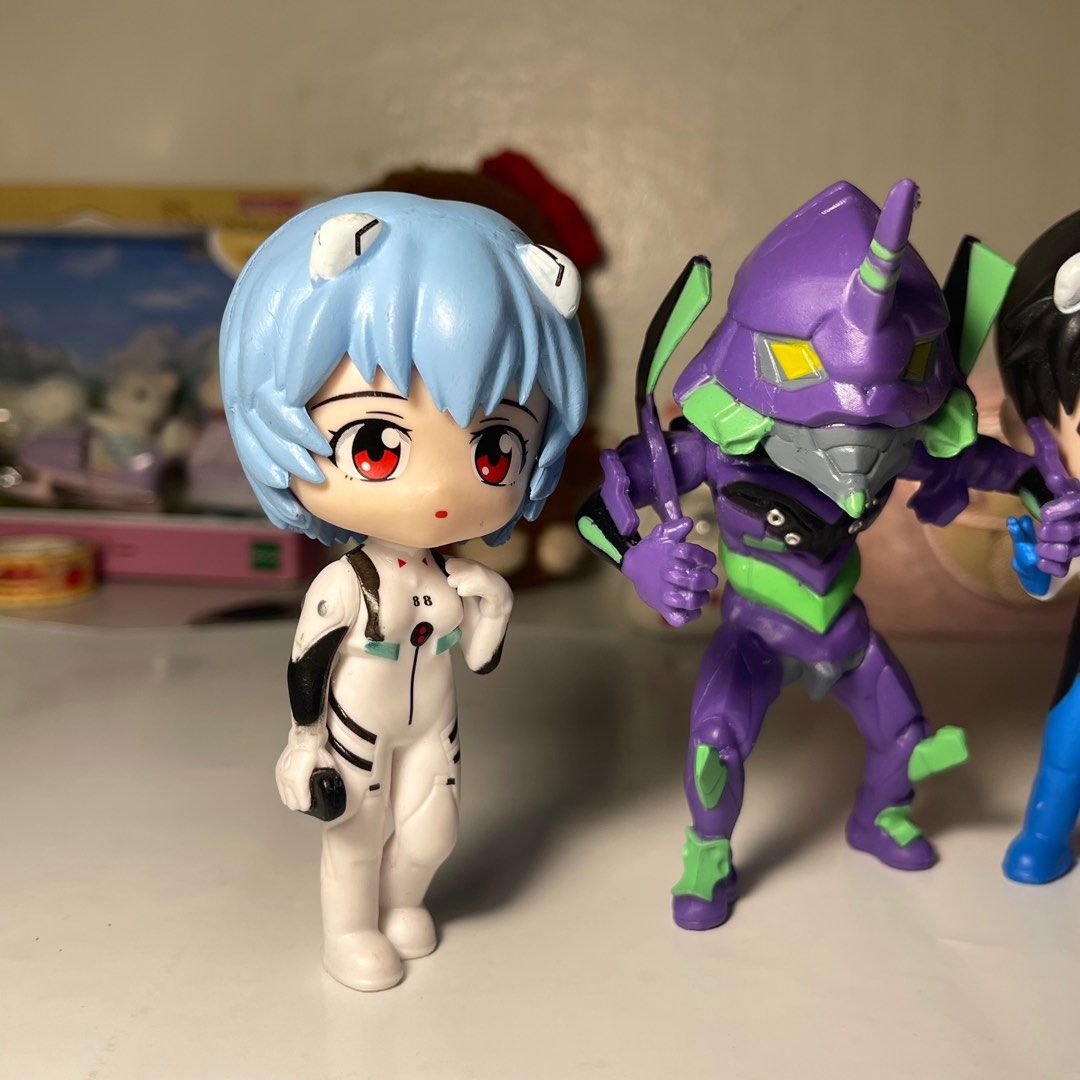 Evangelion Figures Set (Category: Figurines & Statues) located in Talavera. Submitted by donnatsn (Listing ID 1412288026, Image 2). Description: Sold as a set! No stand MOP: Gcash Direct J&T Feel free to send a message <33.