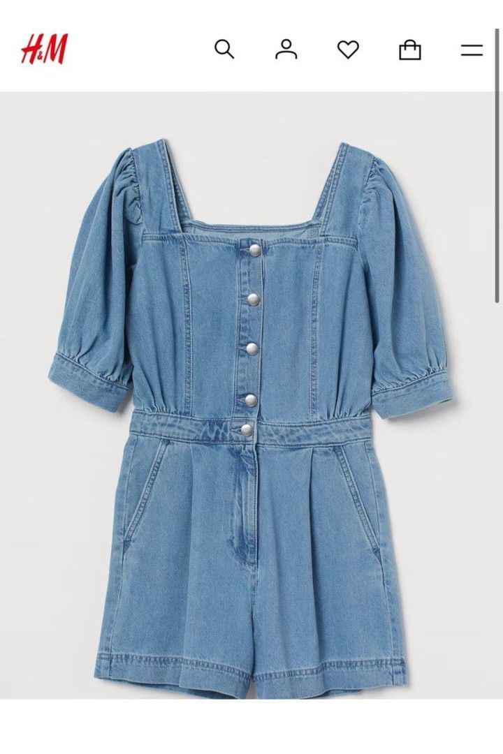 H&M denim romper (Category: Rompers) located in Cagayan de Oro. Submitted by stephgd (Listing ID 1412205788, Image 1). Description: .