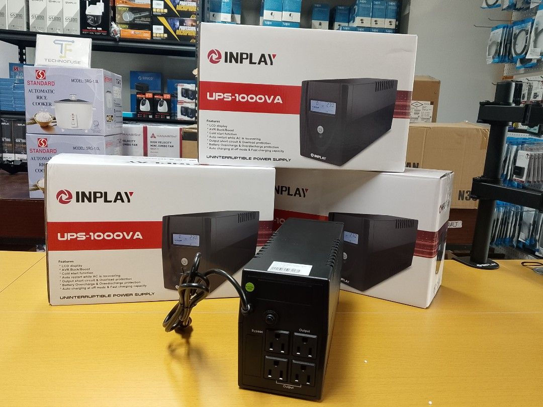 Inplay UPS 1000VA LCD Display (Category: Other Accessories) located in Pasig City. Submitted by mahara1624 (Listing ID 1412302071, Image 2). Description: Brand New and Original Items 🏍️ Same Day Delivery - Lalamove delivery within Metro Manila - For walk-ins: Always PM first for item availability - We are also open for night time deliveries 🧰 Warranty: - 7 days store warranty for factory defects - 1 Year warranty assistance on selected items 💵