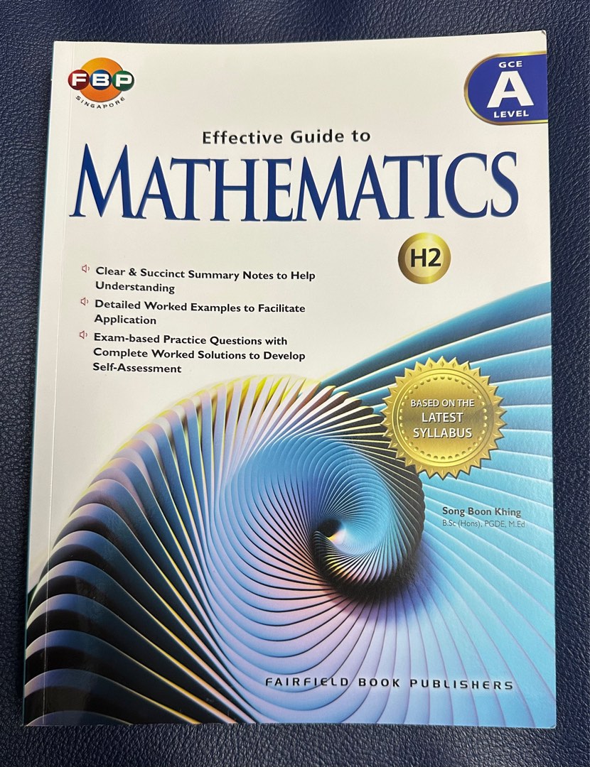 jc H2 effective guide to math book, Hobbies & Toys, Books & Magazines ...