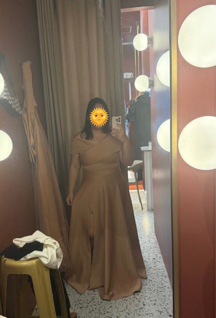 Kadita Apartment 8 - 3XL (Category: Dresses) located in Pasig City. Submitted by sleepychamp (Listing ID 1412237529, Image 1). Description: Brand: Apartment 8 Style: Kadita Size: 3Xl Color: Beige Original Price: P5,980 Bought: November 19, 2025 Rfs: Used only once for a wedding.