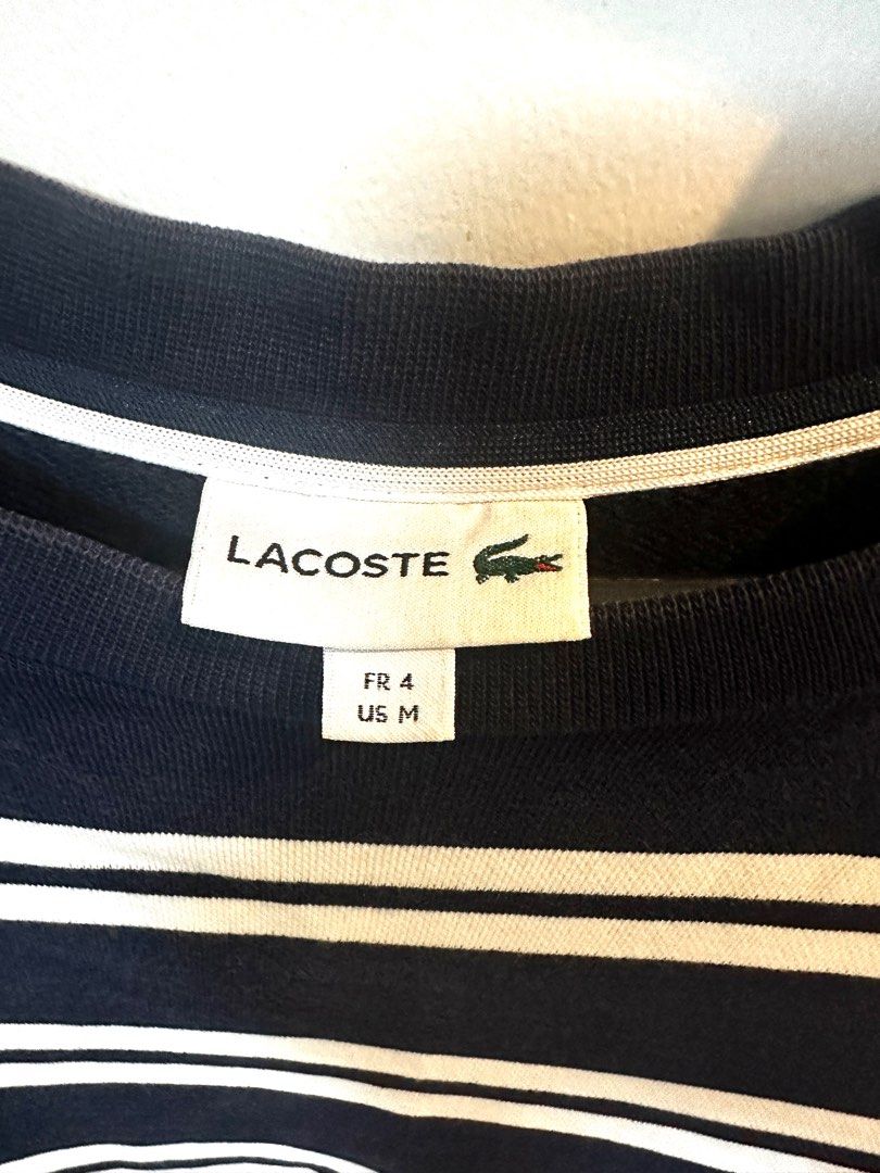 Lacoste Pullovers Sweaters (Category: Coats, Jackets and Outerwear) located in Marikina City. Submitted by worldwide.handsome (Listing ID 1412199964, Image 3). Description: All in Good Condition Preloved 9/10 •Lacoste Quilted Crewneck Sweatshirt ( Grey) FR 4 US Medium •Lacoste Mens Striped Crewneck Sweatshirt (Blue and White stripes) FR 4 US Medium •Vintage Lacoste Knitted Sweater (Orange) FR 5 US L 4,000 each negotiable, take all 9,500.