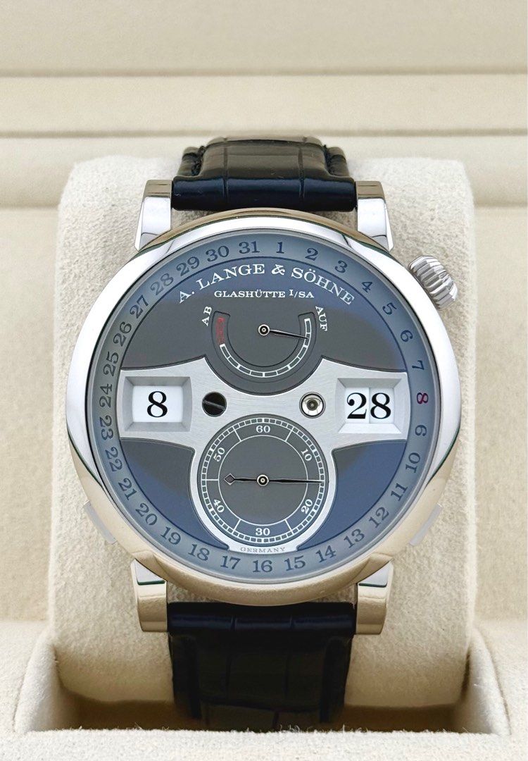 Like new 2022 A. Lange & Sohne Zeitwerk Date 148.038 white gold (Category: Watches) located in Singapore. Submitted by WatchStatement (Listing ID 1412327209, Image 1). Description: A.Lange & Sohne Zeitwerk Date 148.038 Like new in mint, unpolished condition. Dated August 2022 Complete set Open to trades Authentication welcomed Feel free to message me Feel free .