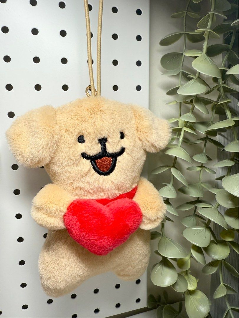 韓國Maltese線條小狗黃金獵犬卡套吊飾