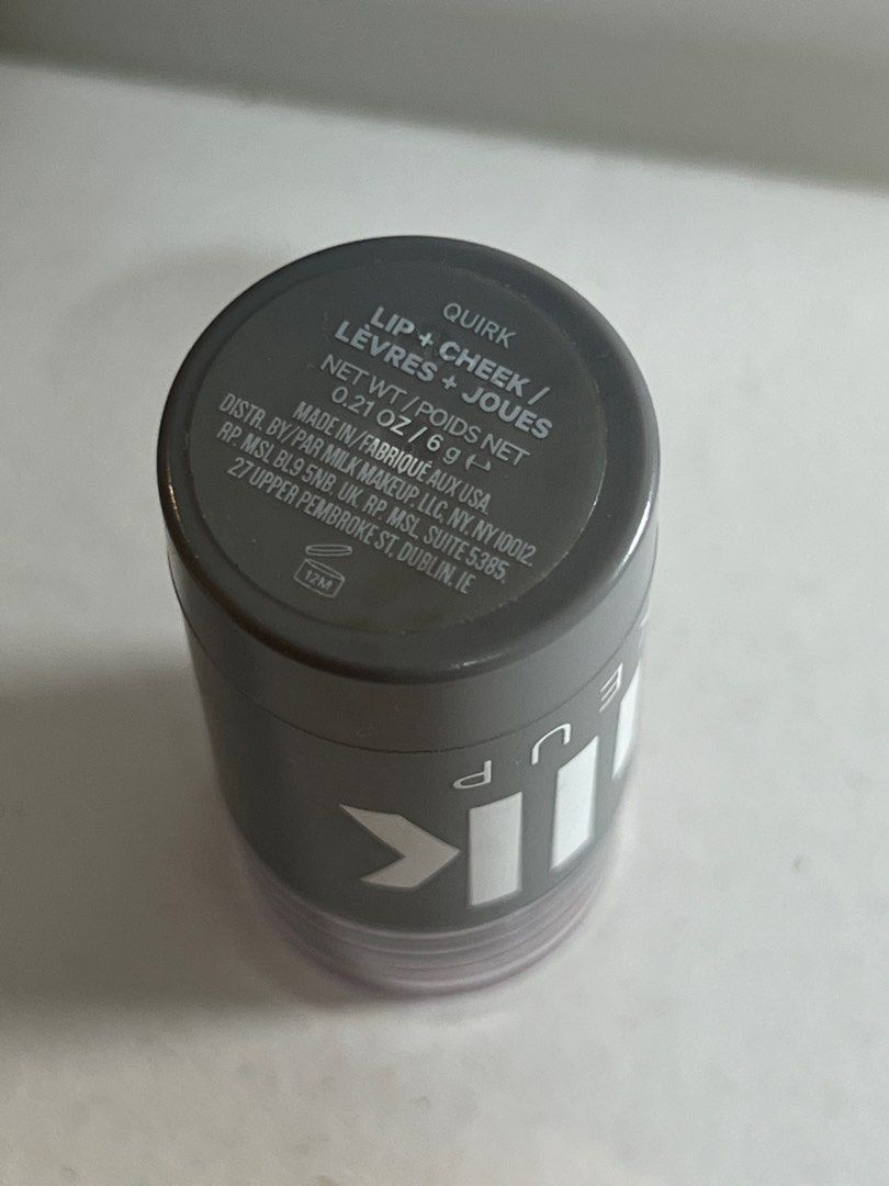 Milk Makeup Lip + Cheek in QUIRK (Category: Makeup) located in Manila. Submitted by randomcollectives (Listing ID 1412212980, Image 3). Description: Brand New. Multi-use stick for lips and cheeks Shade: QUIRK Net Weight: 0.21 oz / 6 g RFS: major decluttering Retails at $24 online/ in-store MOP: GCASH, BDO, BPI Delivery via Grab / Lalamove ONLY (to be shouldered by customer) NO MEETUPS. NO LOW BALLERS..