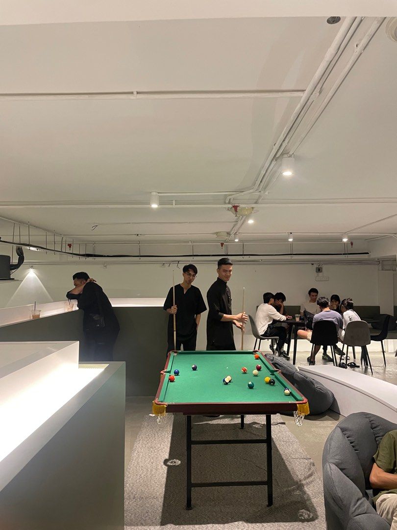 Mini Pool Table (Category: Billiards & Bowling) located in Kuala Lumpur. Submitted by shnoz_9058 (Listing ID 1412228470, Image 1). Description: - Compact pool table - Green felt surface with Wooden frame - Includes pool balls and cues - Foldable and Suitable for smaller spaces - Got few defects but can still be in use..