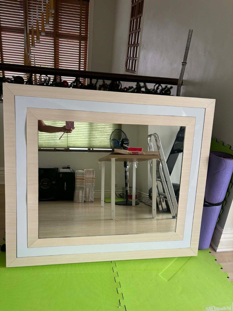 Mirror Frame with lighta (Category: Mirrors) located in Las Pinas. Submitted by jedeveraa (Listing ID 1412192484, Image 1). Description: FOR SALE MIRROR FRAME WITH LIGHT SIZE: 105x90cm 6000 Pesos (negotiable) with minor flaws as you seen on the pictures.
