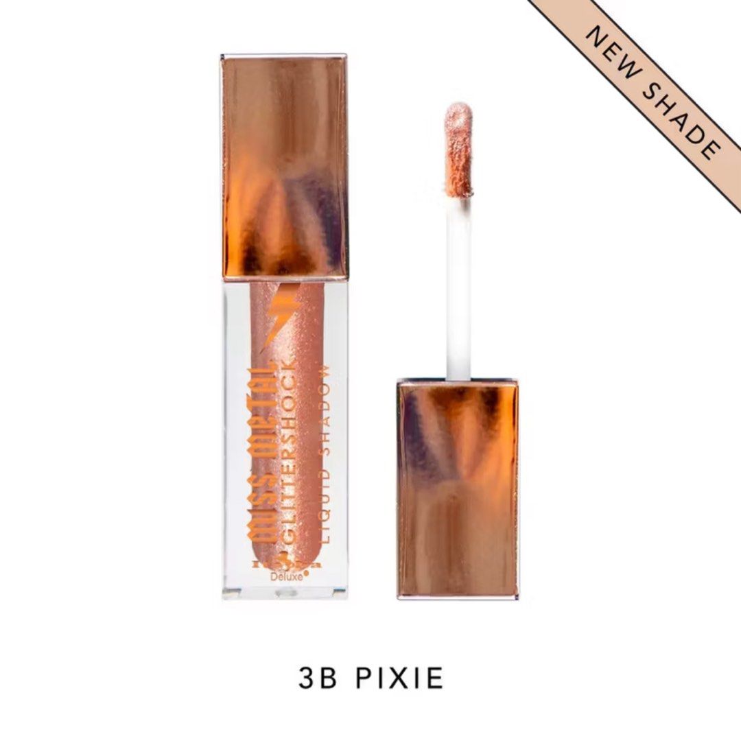 Miss Metal Glittershock Liquid Eyeshadow - 38 Pixie (Category: Makeup) located in Antipolo. Submitted by DSHOPPING.PH (Listing ID 1412303453, Image 3). Description: - Miss Metal Glittershock liquid eyeshadow - Shade: 38 Pixie - Metallic, shimmering finish - Comes in a clear tube with a gold cap - Designed by City Cosmetics - Ingredients and details on the box.