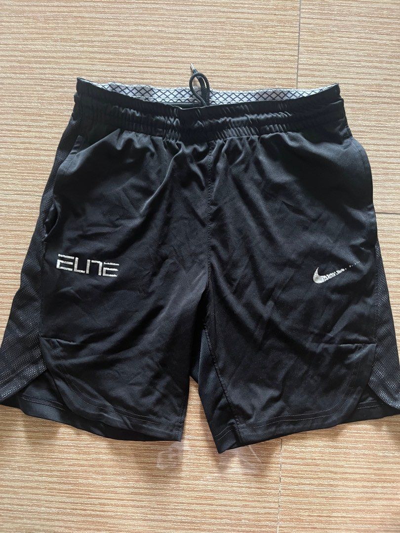 Nike Elite Basketball Shorts (Category: Shorts) located in Pasay City. Submitted by thejunkclosetph (Listing ID 1412160210, Image 1). Description: Nike elite basketball shorts Size S on tag 15x18.5 Issue: crack prints Buyer shoulders shipping/delivery fee.