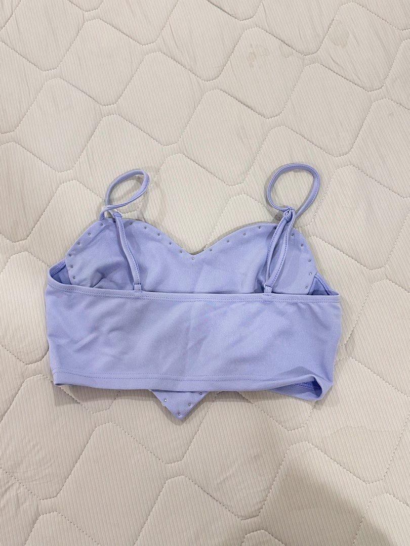 Pearl Beaded Heart Cropped Top (Category: Sleeveless) located in Manila. Submitted by clutterdeclutter (Listing ID 1412190181, Image 2). Description: Brand new Size: M Actual color is Blue-ish Shipping fee c/o buyer RFS: Got it as a gift but does not fit my post-partum body anymore .