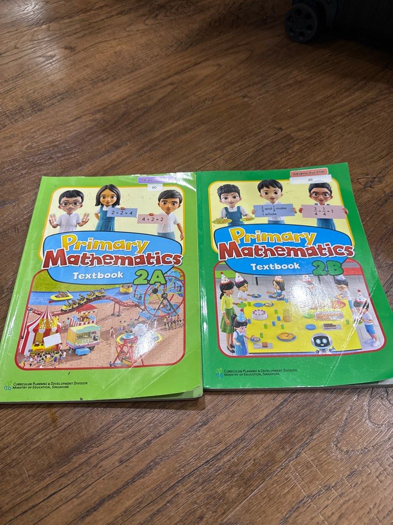 Primary Mathematics Textbook 2A & 2B, Hobbies & Toys, Books & Magazines ...