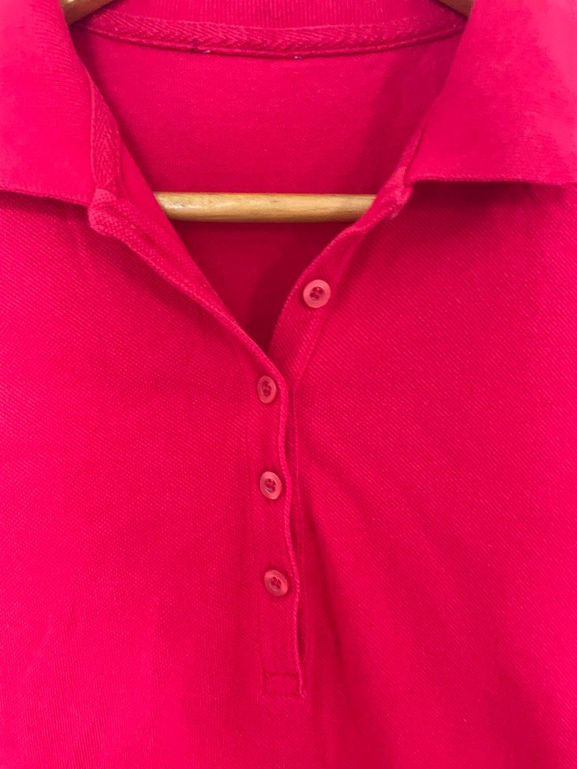 Red Polo Shirt (Category: Others Tops) located in Cavite. Submitted by _nicoffee (Listing ID 1412194490, Image 2). Description: - Classic red polo shirt - Collared neckline - Free with 500 pesos worth of items bought from my shop -Bust: 30-32in Length: 23in.