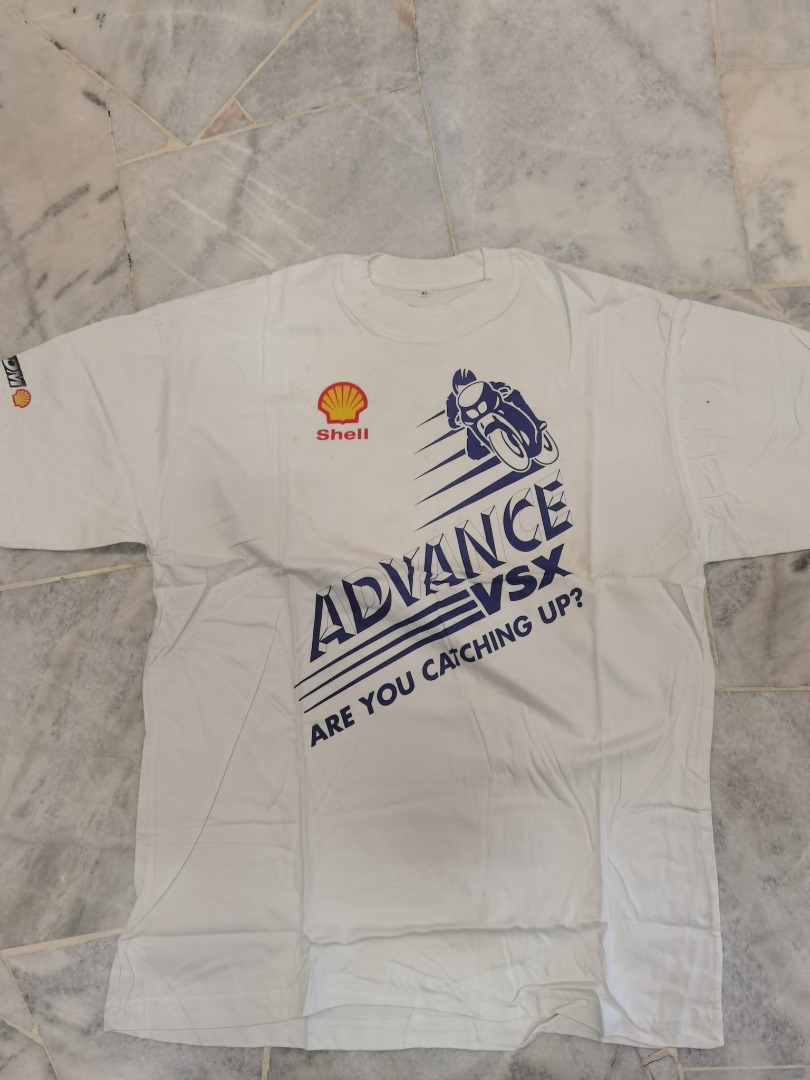 Shell Advance VSX Motorcycle T-shirt, Men's Fashion, Tops & Sets ...