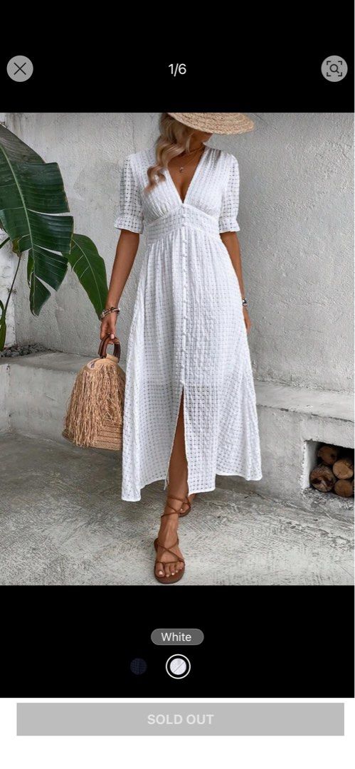 Small Shein White Long Maxi Dress Beach Boho (Category: Dresses) located in Pasig City. Submitted by mcetadc (Listing ID 1412320779, Image 1). Description: Worn once No issue SF shouldered by buyer No returns or refunds 📍kapitolyo, pasig city.