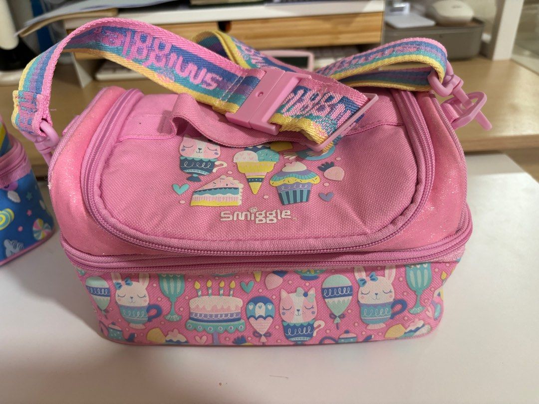 Smiggle Double Decker Lunchbox - Unicorn & Cupcake Designs (Category: Food Organisation & Storage) located in Singapore. Submitted by angelinazhang (Listing ID 1412159221, Image 3). Description: $10/each , 2 for 17.
