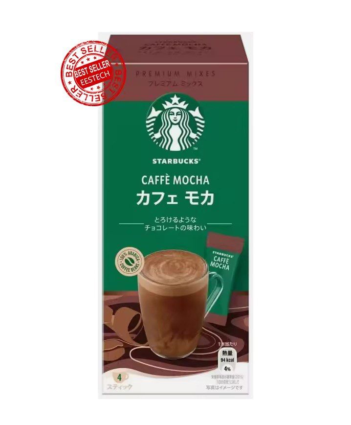 Starbucks Caffe Mocha Premium Mixes (Category: Beverages) located in Paranaque City. Submitted by zjm.essentialz (Listing ID 1412286466, Image 1). Description: - Starbucks Caffe Mocha - 4 sticks per box - Rich mocha flavor - Made with 100% Arabica coffee - Quick and easy to prepare.
