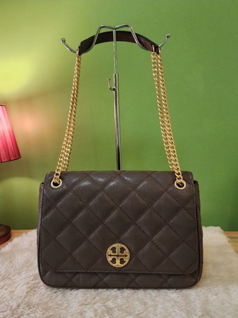 Tory Burch Willa large (Category: Luxury Bags & Wallets) located in Rizal. Submitted by SassyCitiPH (Listing ID 1412316060, Image 1). Description: Tory Burch Willa large kept unused. like new complete with dustbag and tag 100% original, money back if proven fake.